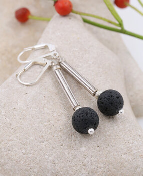 Ohrringe Lava, Silber Ohrringe Lava, Silber