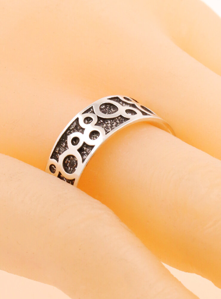 Bubbles: Partnerring aus 925er Silber