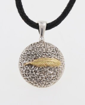 Anhänger Feder Bicolor