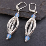 Ohrringe Opalglas Silber Ohrringe Opalglas Silber