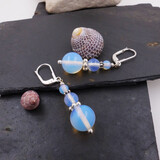 Ohrringe Opalglas Silber Ohrringe Opalglas Silber