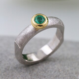 Ring "Modern Times" Bicolor Smaragd Ring "Modern Times" Bicolor Smaragd