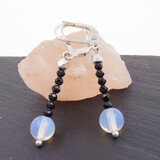 Ohrringe Spinell Opalglas Silber Ohrringe Spinell Opalglas Silber