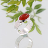 Ring New Creations:  Silber und Carneol Ring New Creations:  Silber und Carneol