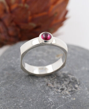 Ring Modern Times Silber Granat Ring Modern Times Silber Granat