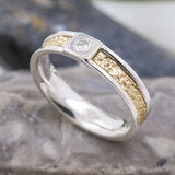 Ehering  "It's True" Bicolor Diamant