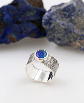 Ring Giulia Silber Opaltriplette Ring Giulia Silber Opaltriplette