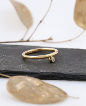 Verlobungsring "Ringlein 2" Gold Diamant Verlobungsring "Ringlein 2" Gold Diamant