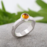 Ring Modern Times Silber Bernstein Ring Modern Times Silber Bernstein