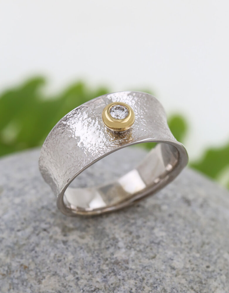 Gloria-925er Silberring mit Labordiamant Gloria-925er Silberring mit Labordiamant