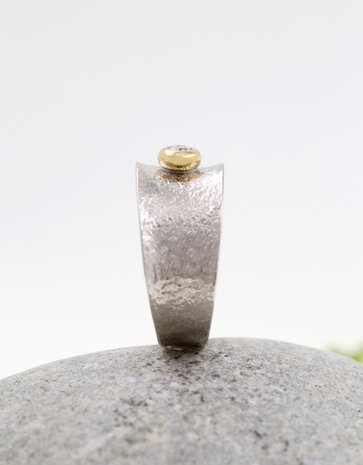 Gloria-925er Silberring mit Labordiamant Gloria-925er Silberring mit Labordiamant