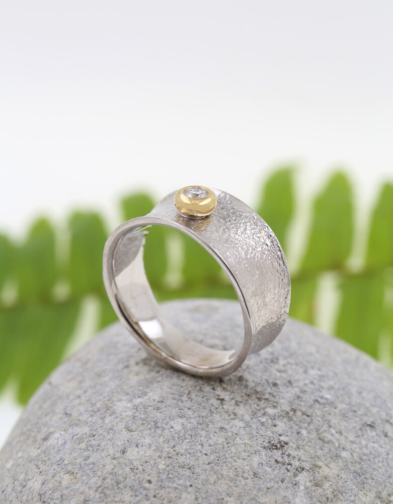 Gloria-925er Silberring mit Labordiamant Gloria-925er Silberring mit Labordiamant