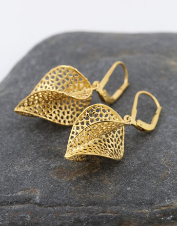 Spira: Ohrringe aus 925/-Silber vergoldet Spira: Ohrringe aus 925/-Silber vergoldet