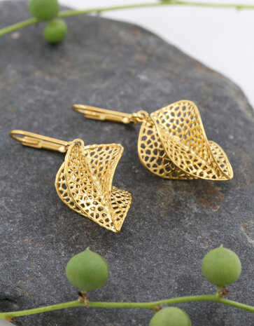 Spira: Ohrringe aus 925/-Silber vergoldet Spira: Ohrringe aus 925/-Silber vergoldet