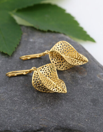 Spira: Ohrringe aus 925/-Silber vergoldet Spira: Ohrringe aus 925/-Silber vergoldet