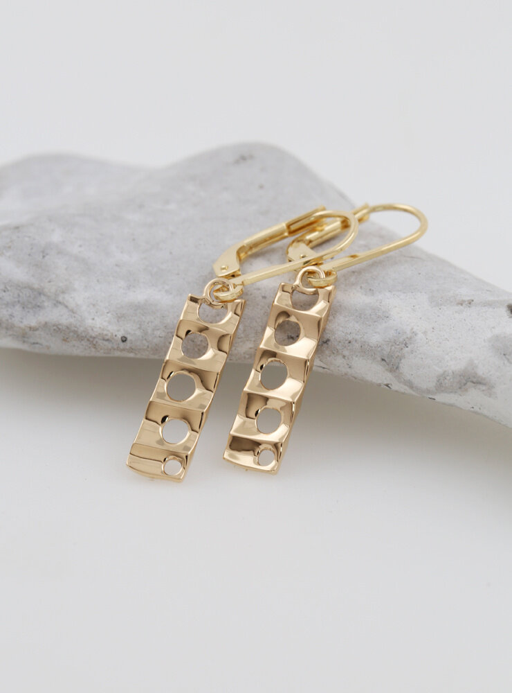 Sisi: Ohrringe aus 925er Silber vergoldet