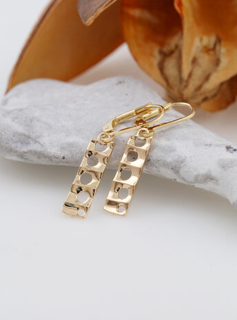 Sisi: Ohrringe aus 925er Silber vergoldet