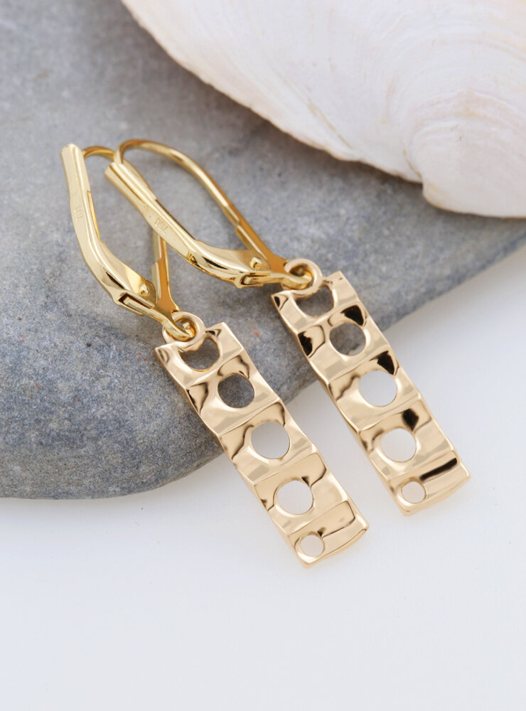 Sisi: Ohrringe aus 925er Silber vergoldet