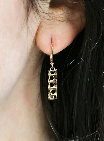 Sisi: Ohrringe aus 925er Silber vergoldet