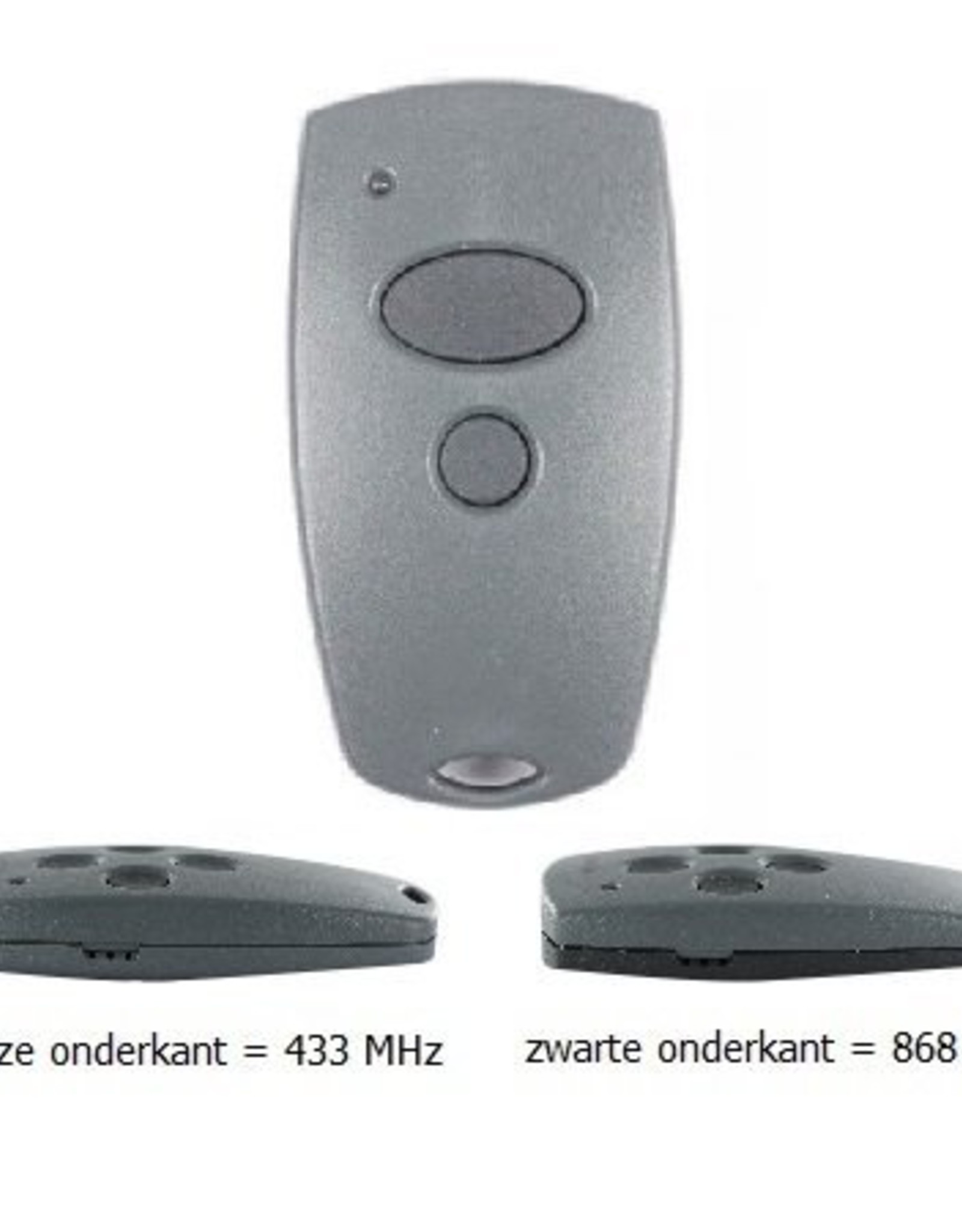 Digital 302 Multi-bit 433 MHz 2 kanaals handzender - Handzender.nl