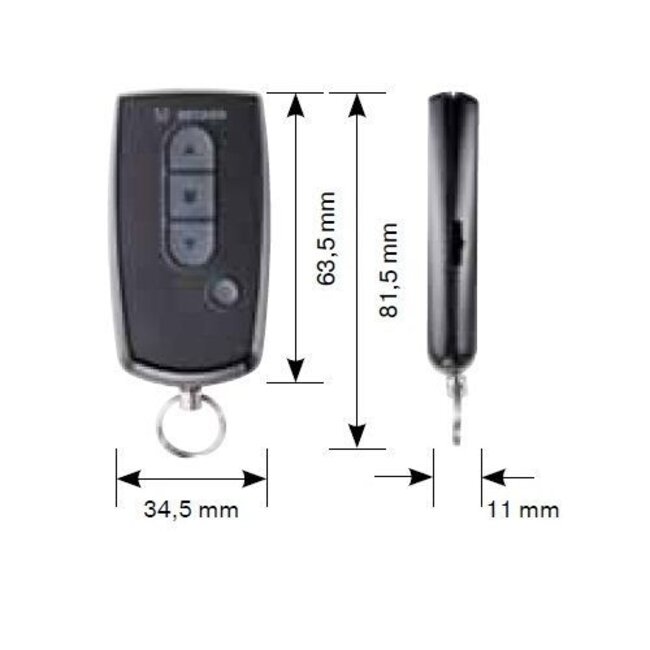 Becker EC142-II Centronic EasyControl handzender 2-kanaals