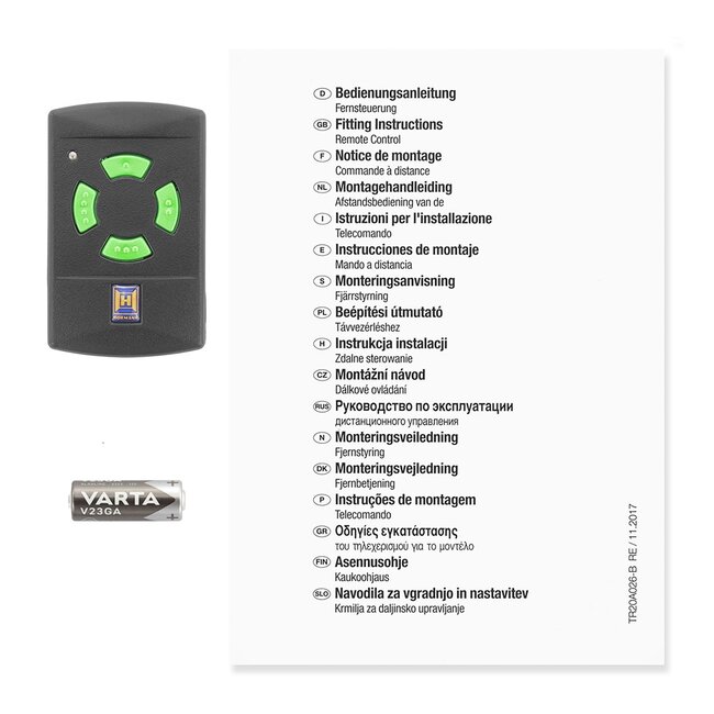 Hörmann HSM4 - 27,015 MHz  4-kanaals handzender (F)