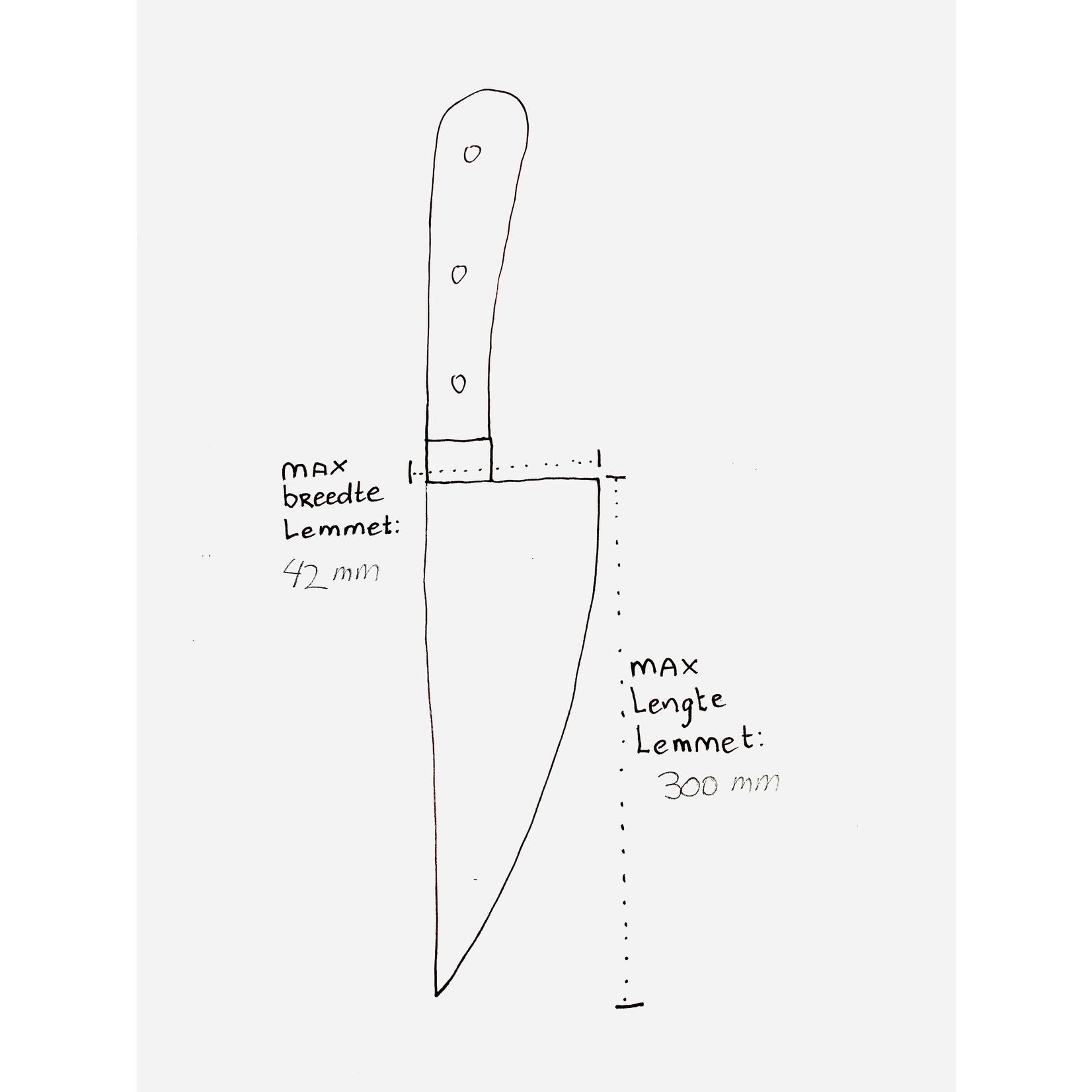 WUNSCHLEDER Saya Sujihiki wide 300 mm black