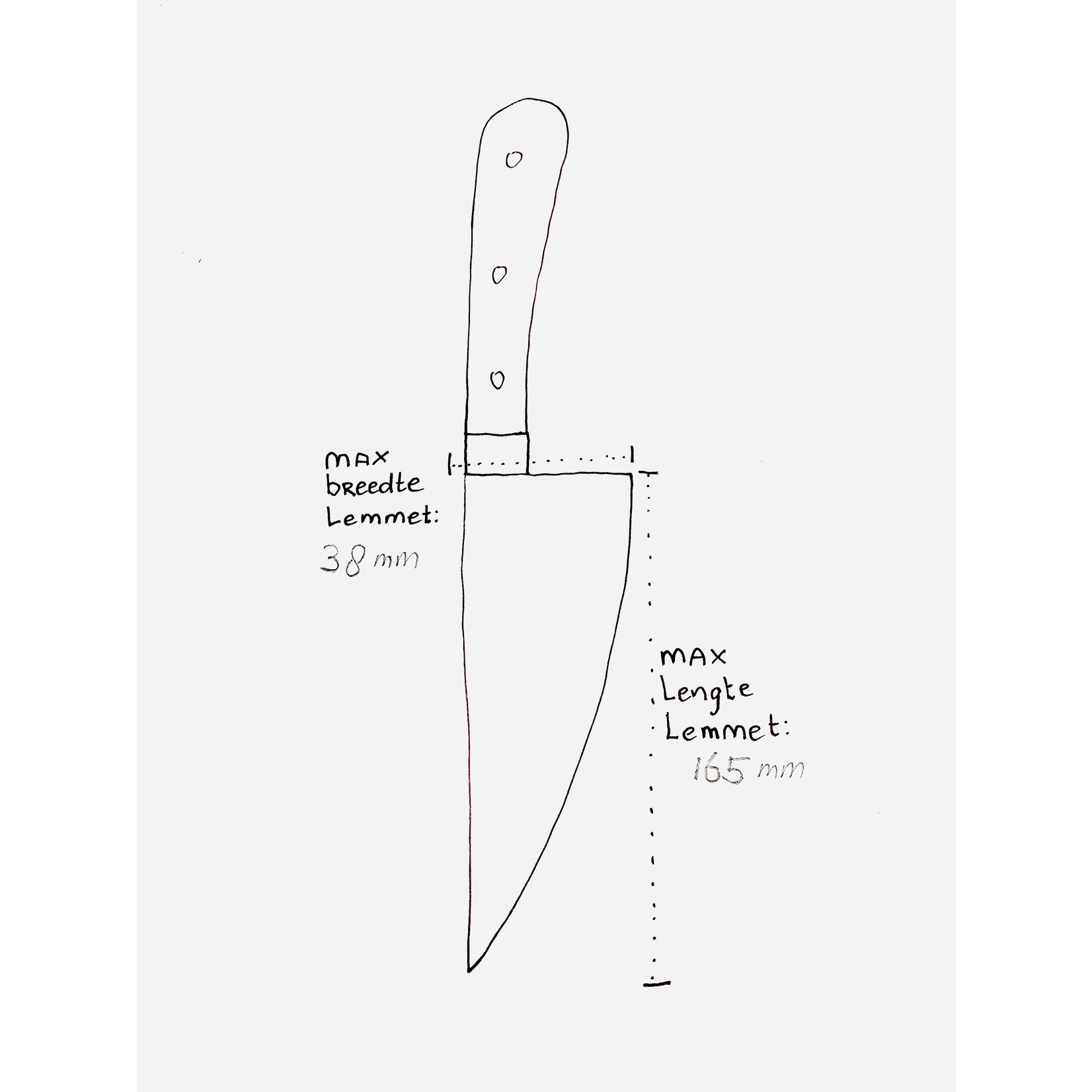 WUNSCHLEDER Saya Petty breed 165mm zwart