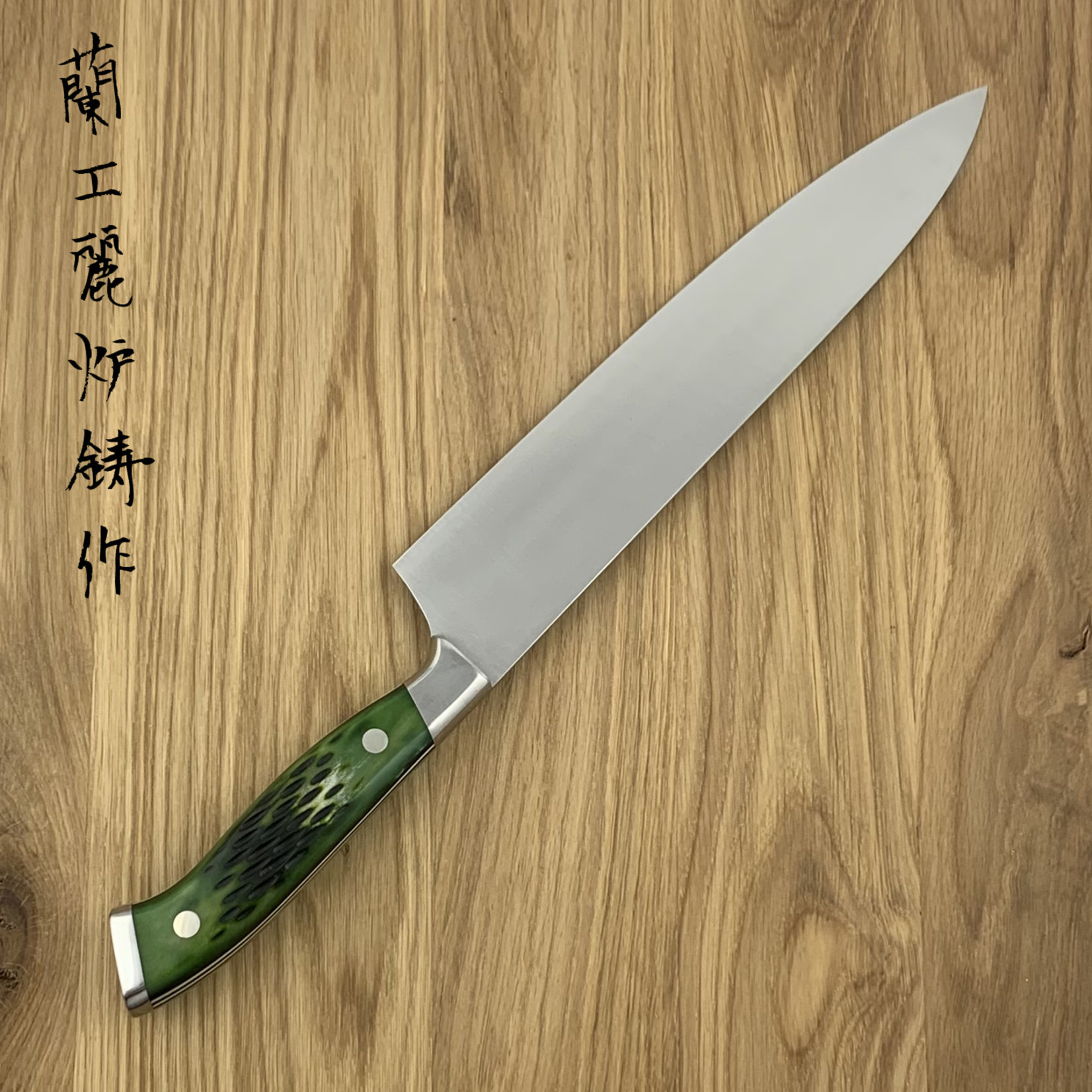 NENOHI NENOX Premium groen gyuto 210 mm