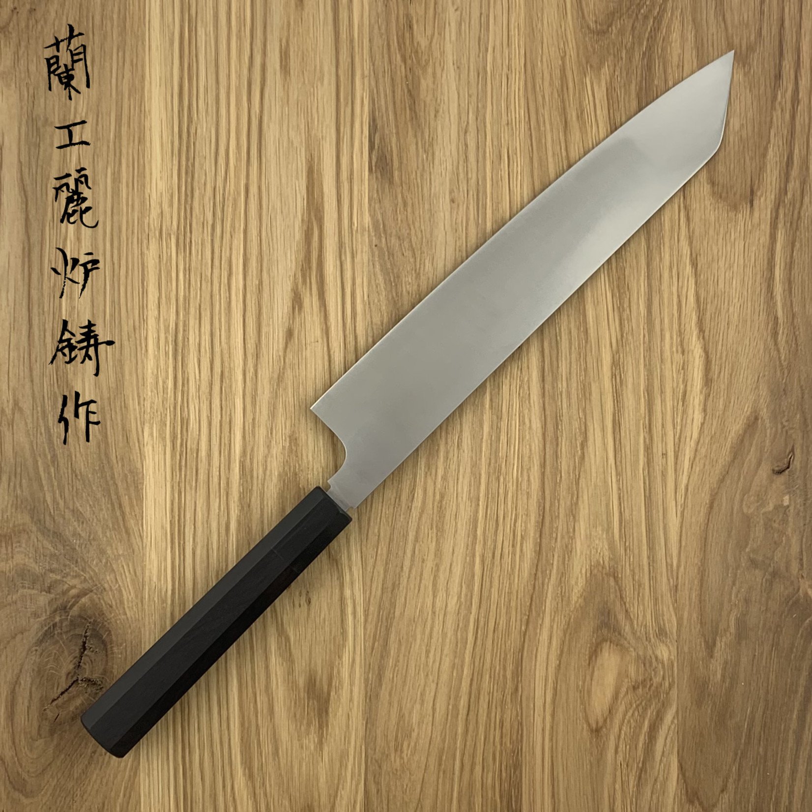 NENOHI double edged Japanese kiritsuke 1.8 mm thick 270 mm octagonal ebony handle