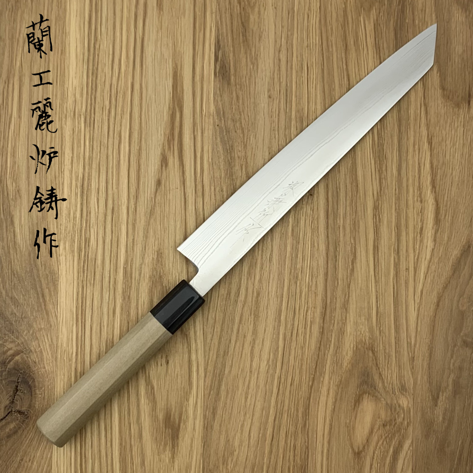 KANECHIKA AUS10 Damascus Slicer 240 mm LEFT SK-A1D-KS240L