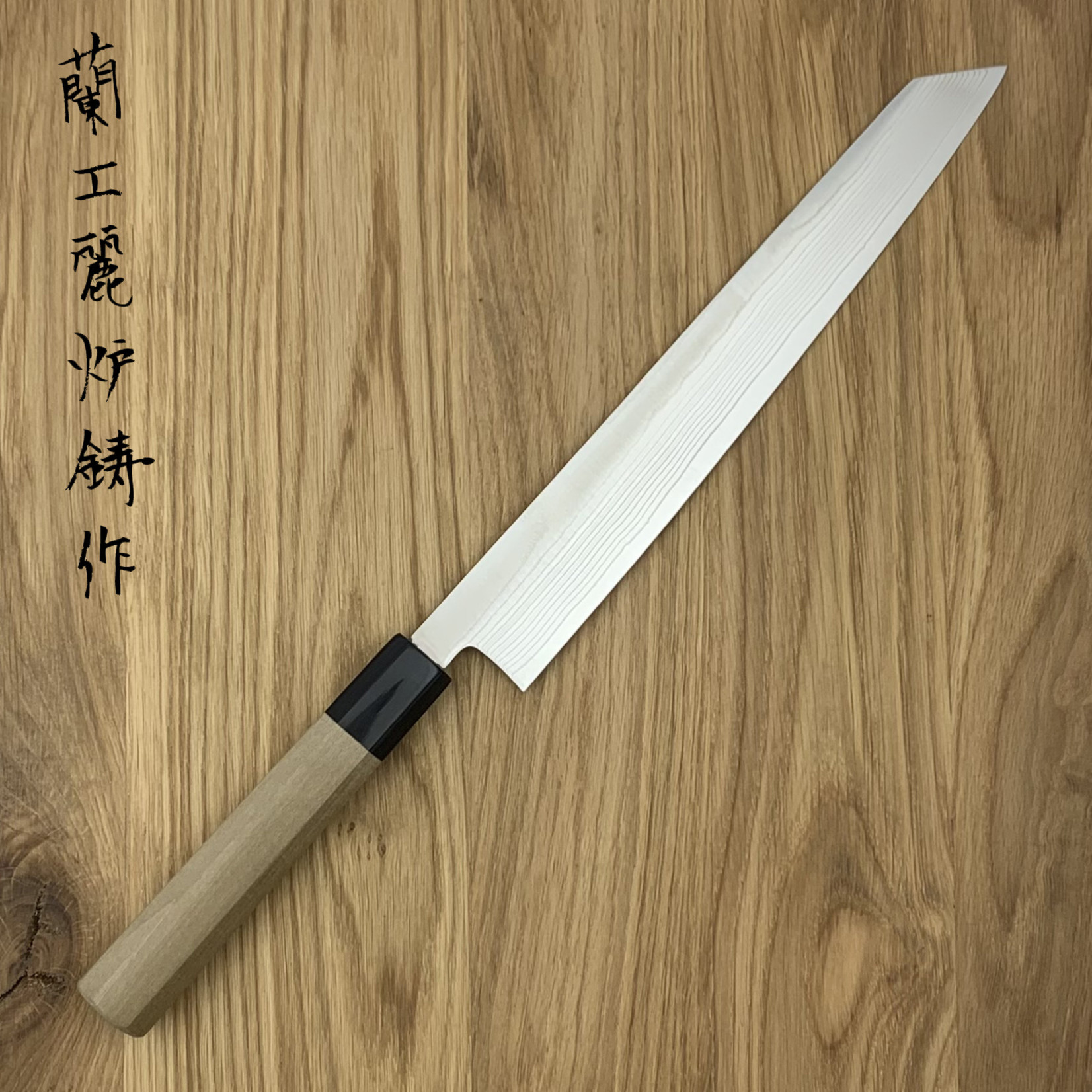 KANECHIKA AUS10 Damascus Slicer 240 mm LEFT SK-A1D-KS240L