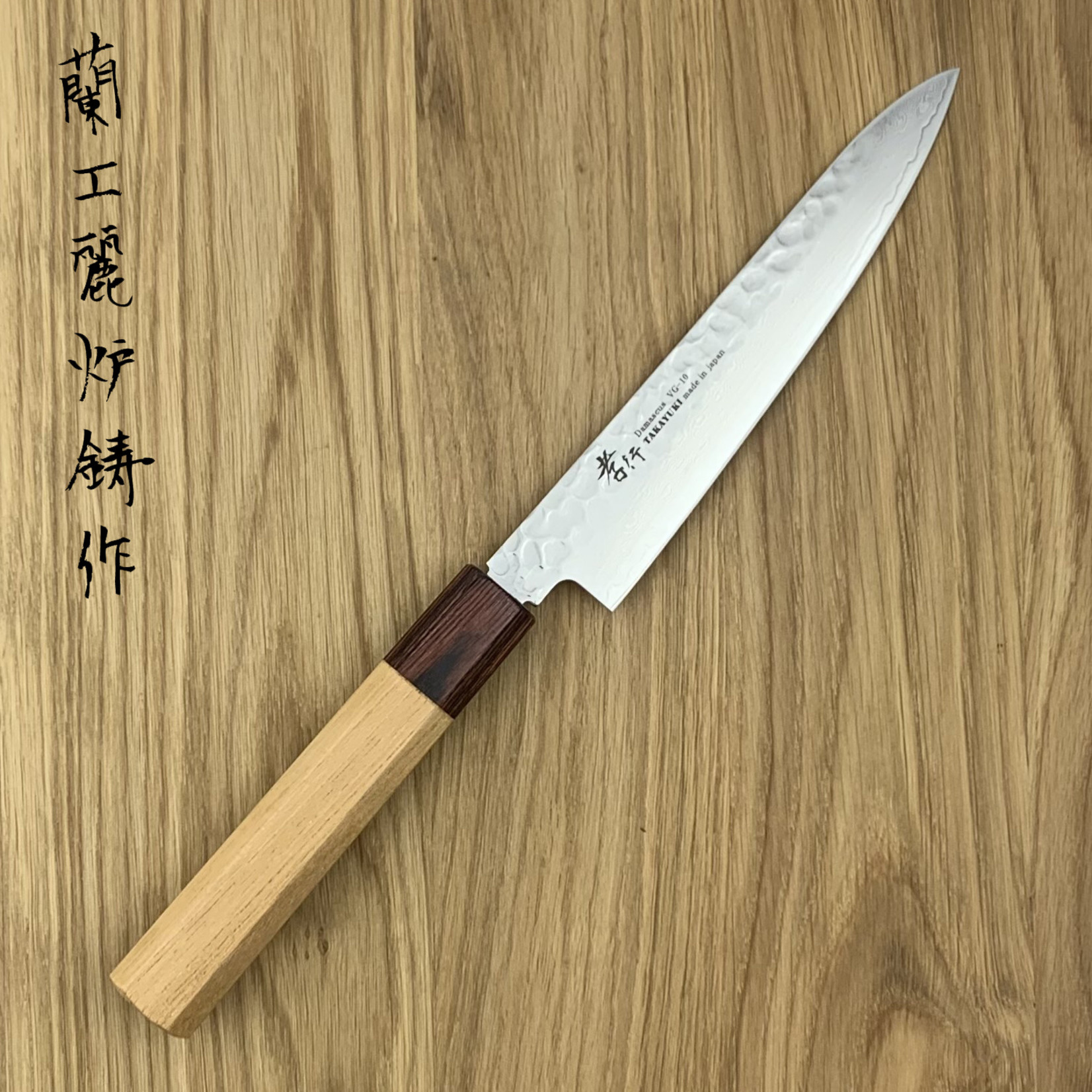 SAKAI TAKAYUKI 33 laags gehamerd  Petty 150 mm Japans zelkova heft 07471