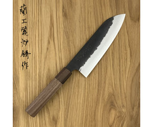 ROOIJ Miraiden VG10 Kurouchi Santoku 170mm MR-KVG-SA170 - Hamono