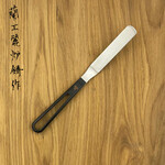 Spatula gebogen (zwart)