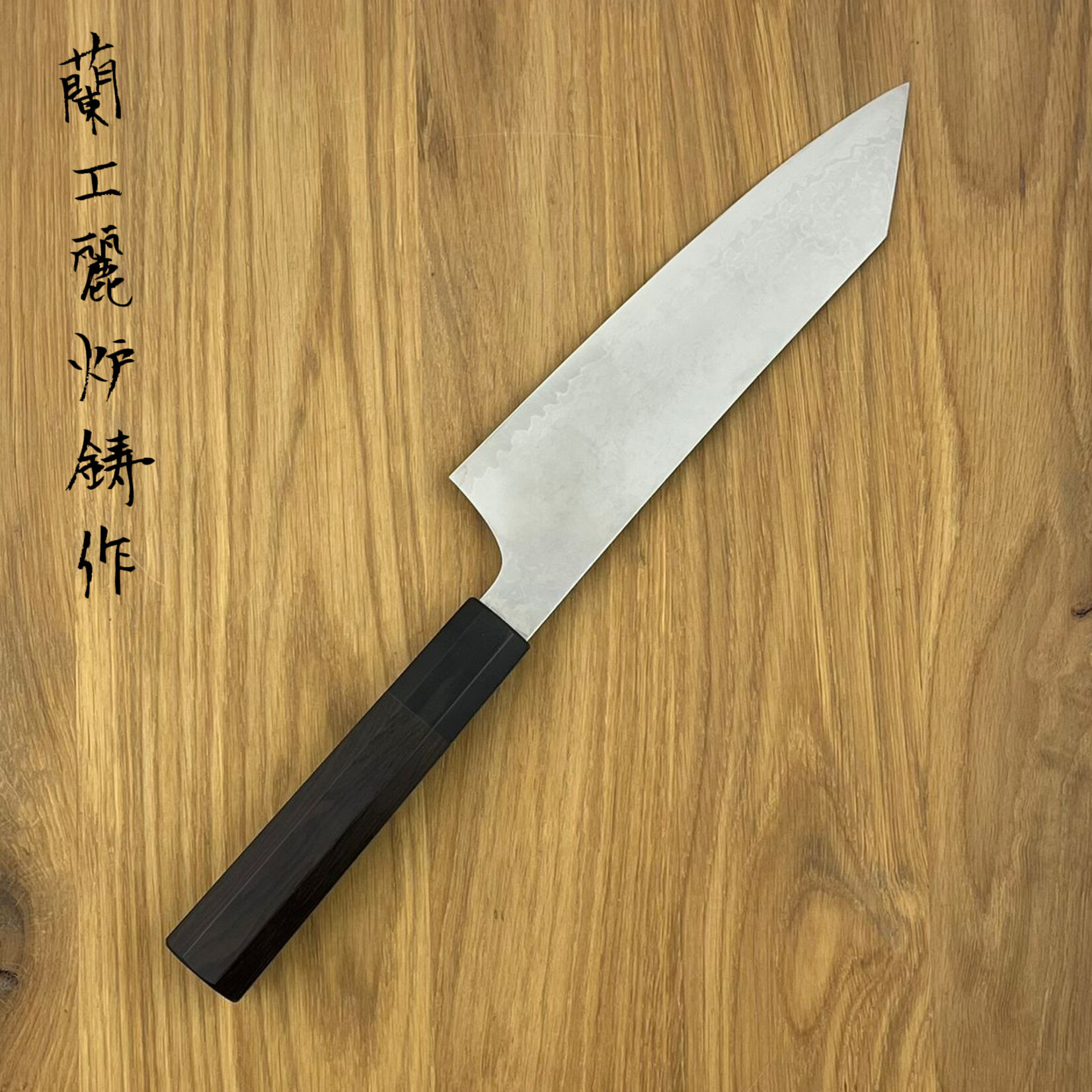 NENOHI New Sakura Damascus Santoku Kiritsuke 180 mm Ebony