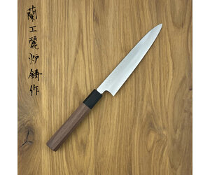 TADOKORO Ginsan San-ju Petty 180mm walnut - Hamono