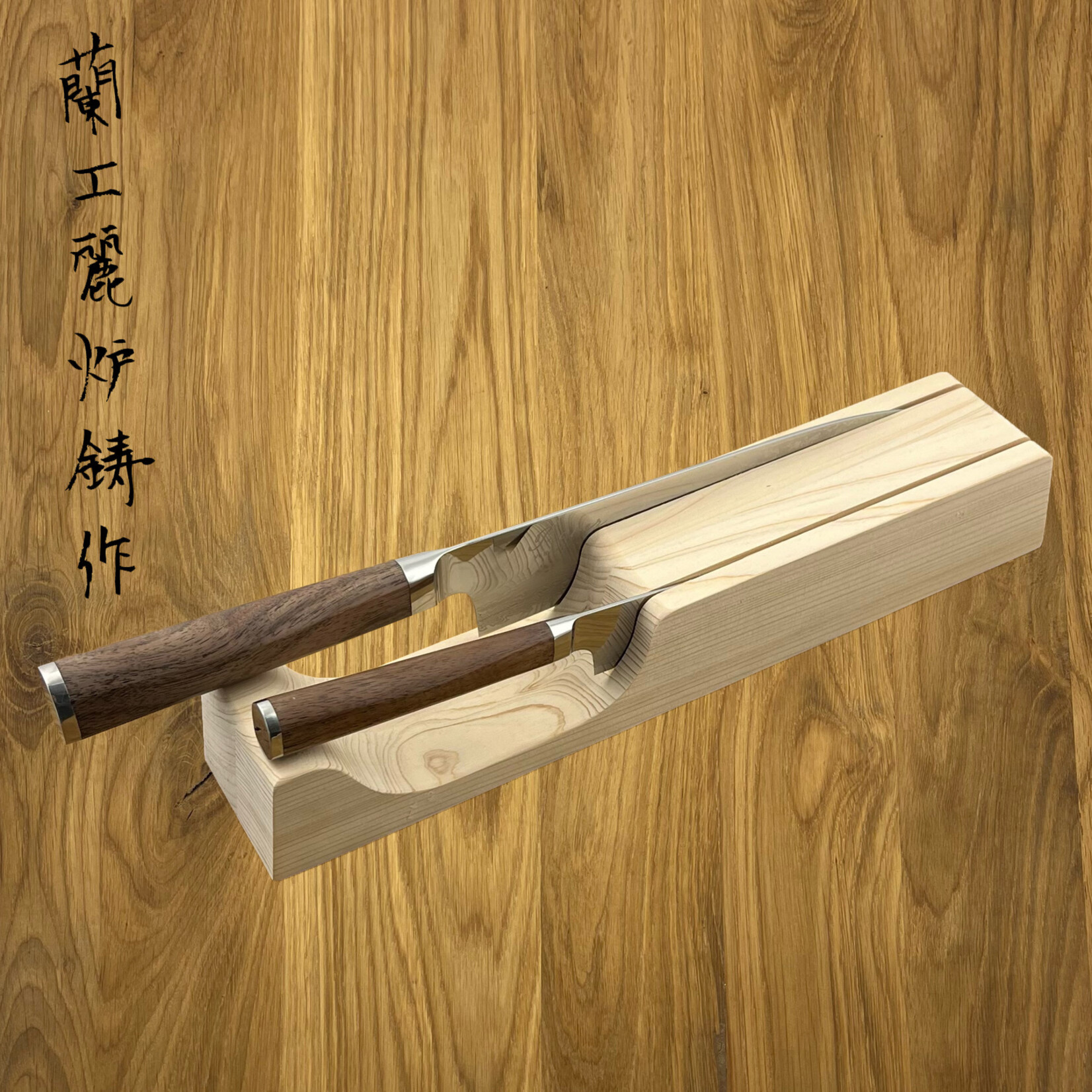 Hinoki messenhouder enkel