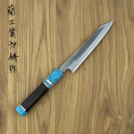 Yasuki White #2 Petty 150mm ebony blue mirror finish Yasuki White #2 Petty 150mm ebony blue mirror finish