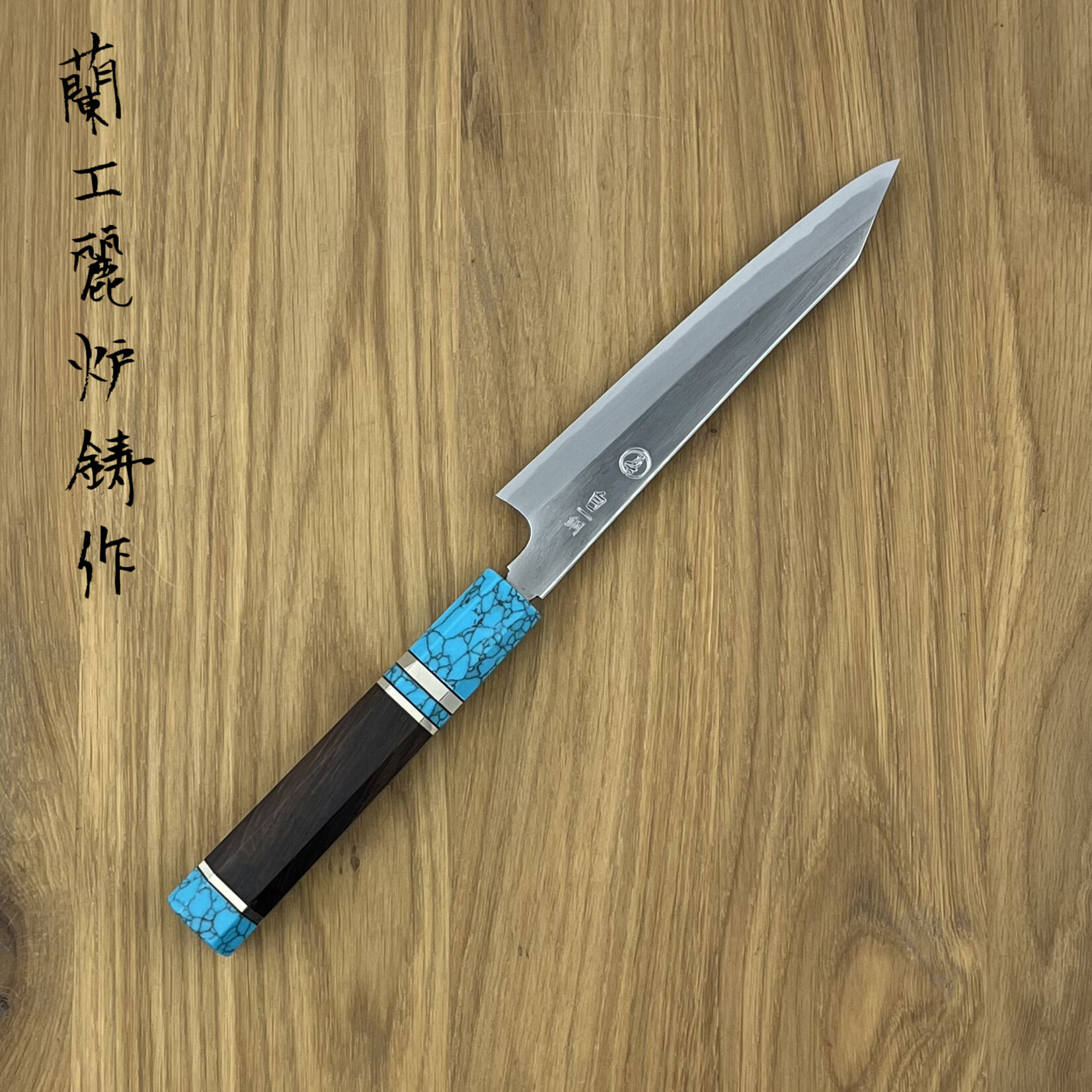 TADOKORO YASUKI White #2 Petty 150mm ebony blue mirror finish