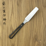 Spatula gebogen (zwart glimmend)