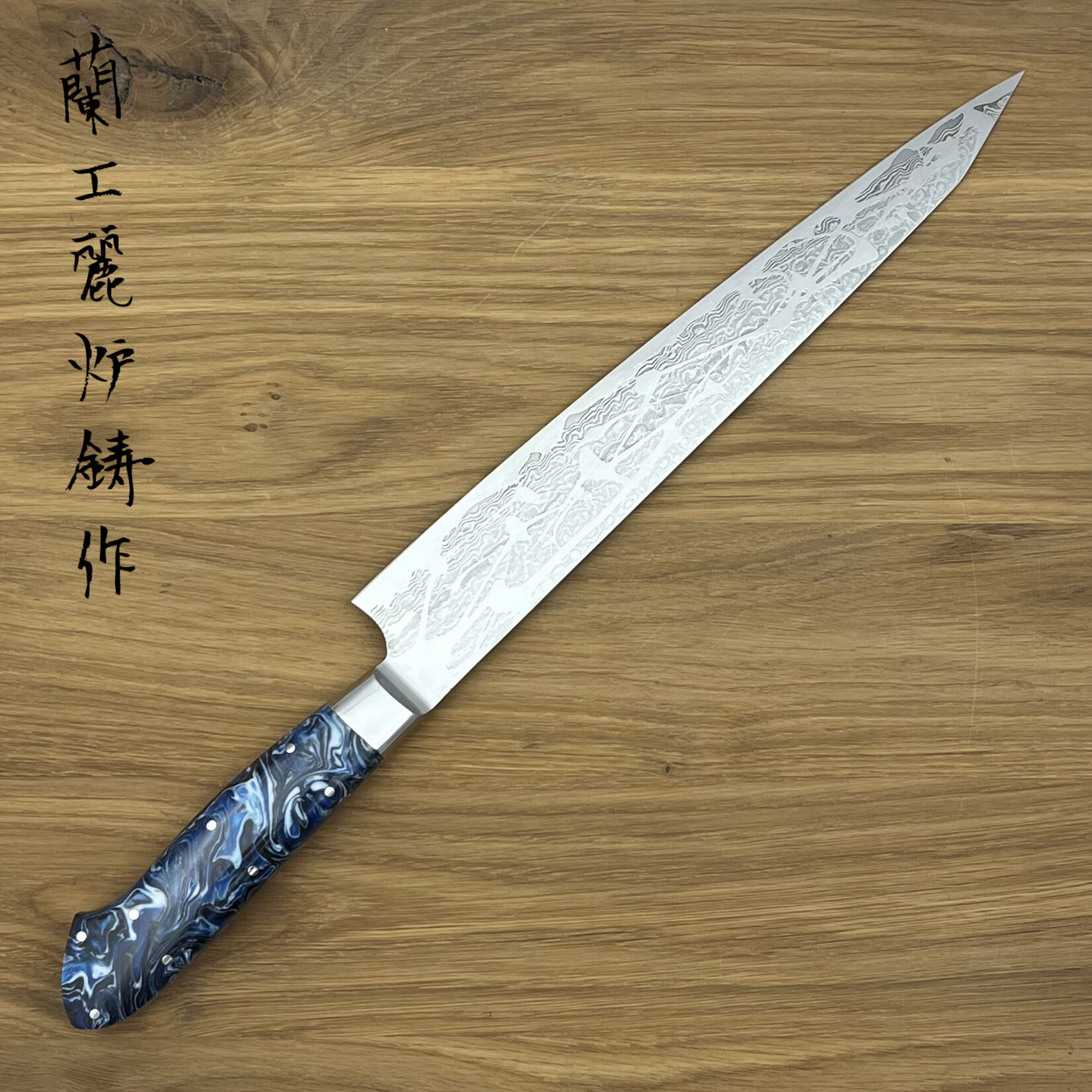 TAKAYUKI VG10 Nakamura Elite Master Collection Sujihiki 240mm blauw