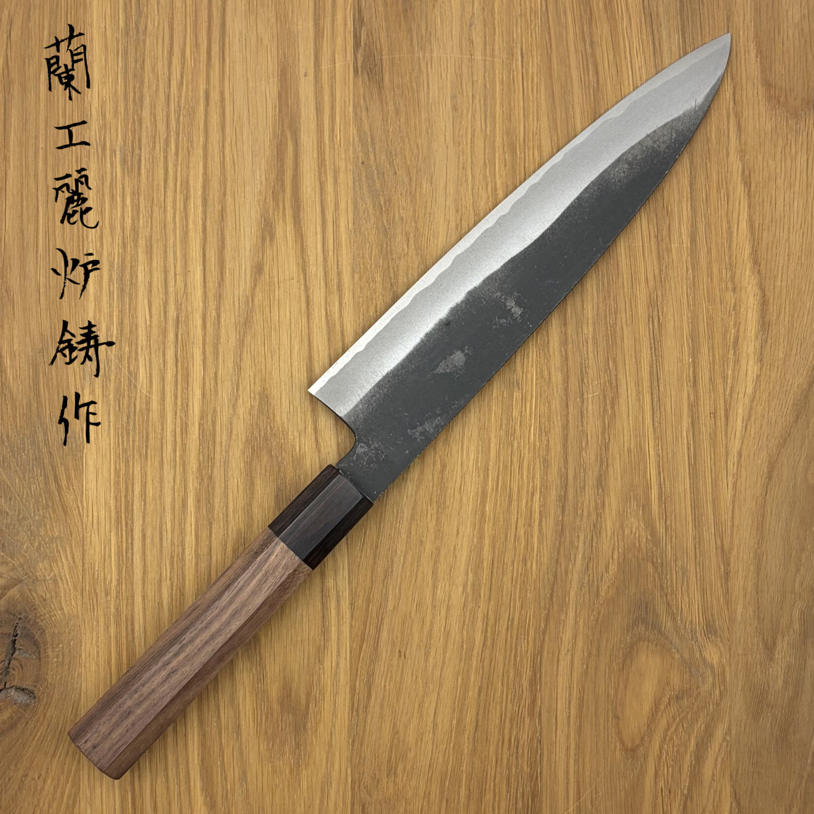 Touroku Kurouchi white #2  gyuto 240 mm walnoot TN-06
