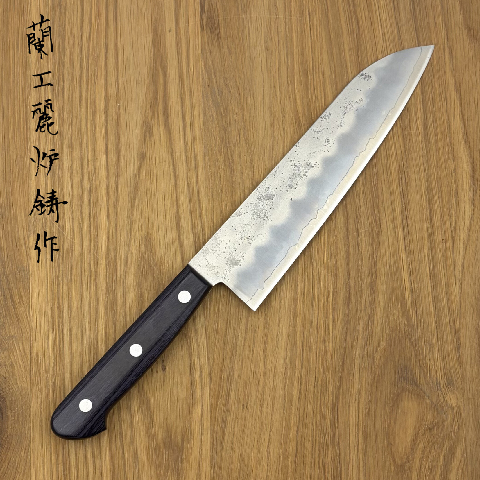 OEM OEM Ginsan Nashiji Santoku 165mm purple handle 0241253