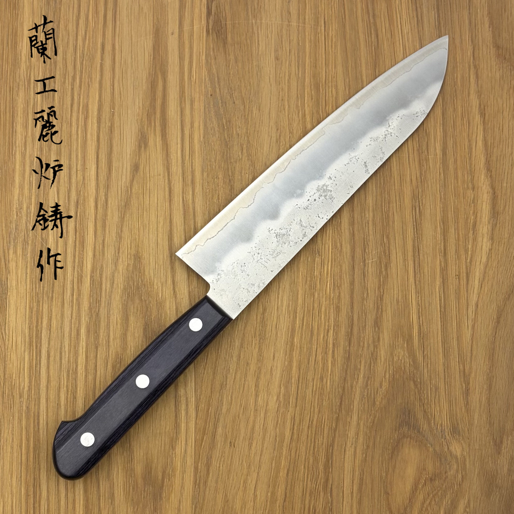 OEM OEM Ginsan Nashiji Santoku 165mm purple handle 0241253