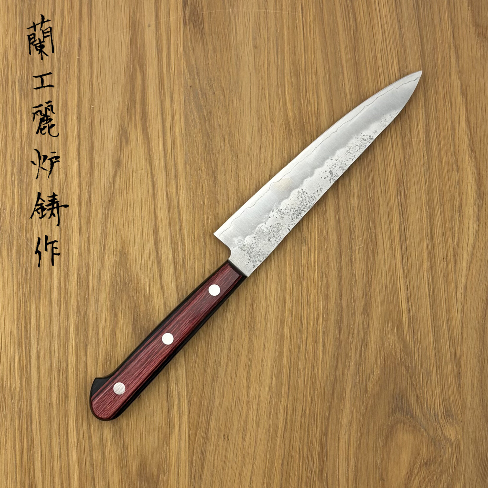 OEM OEM Ginsan Nashiji Petty 165mm rood heft 0237834