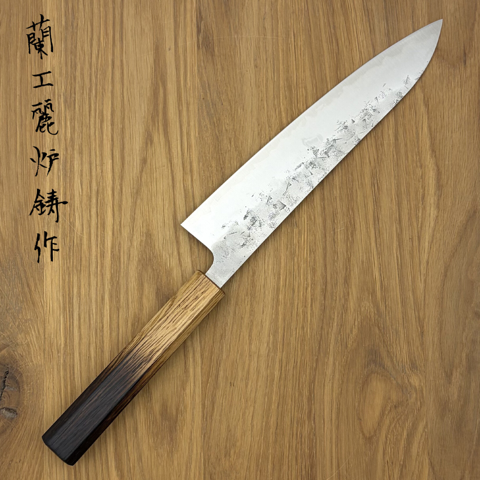 OEM SLD Nashiji Gyuto 210mm half gebrand eiken 9303308