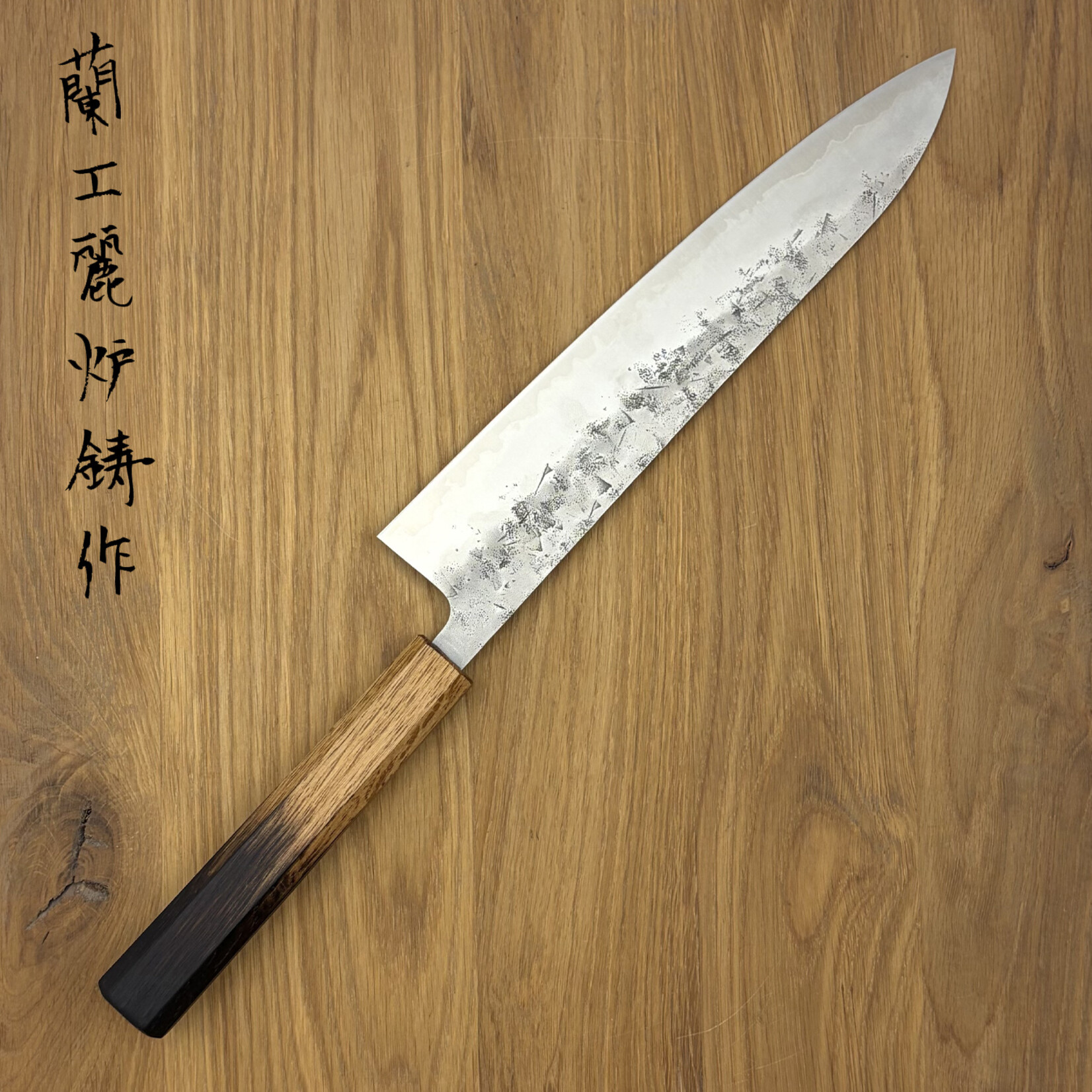 OEM SLD Nashiji Gyuto 240mm half gebrand eiken 9303309