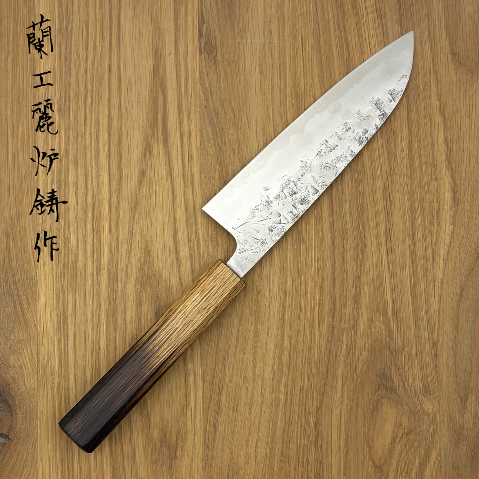 OEM SLD Nashiji Santoku 165mm half gebrand eiken 9303305