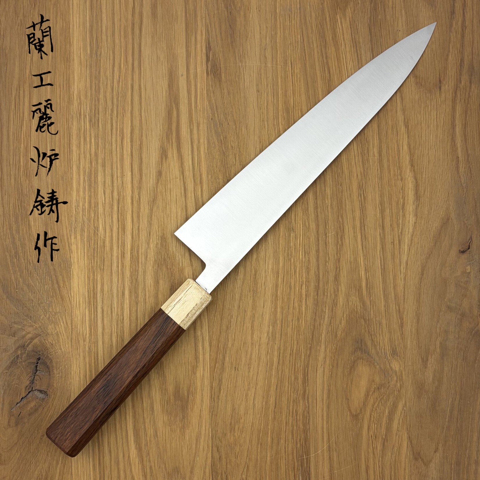 MASAMOTO Hongasumi White #2 Gyuto 240mm custom purperhart